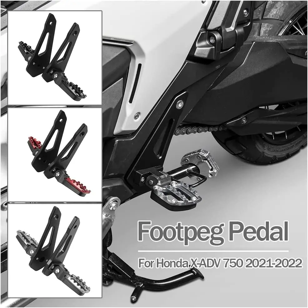 

Motorcycle Folding Rear Passenger Footrest Foot Pegs Pedal For Honda XADV750 X-ADV X ADV X-ADV750 2021 2022 XADV 750 Accessories