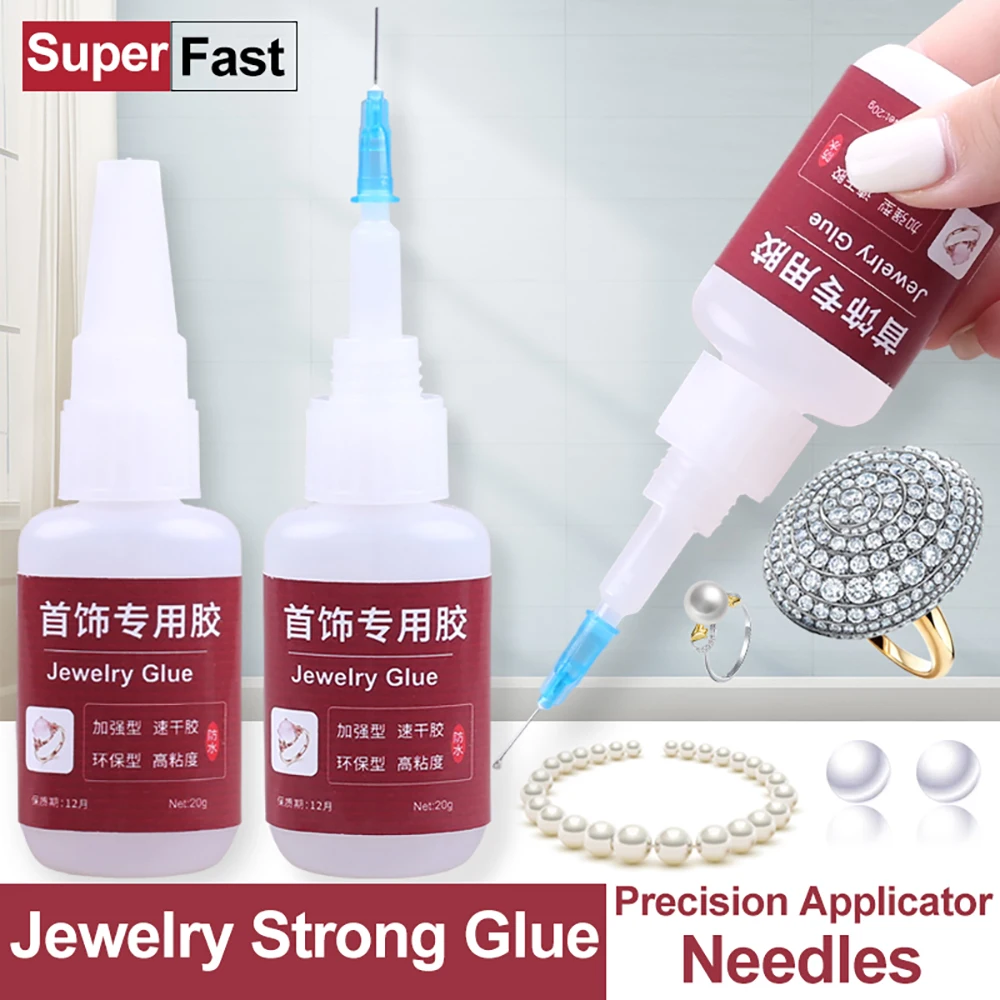 

Professional Super Glue DIY Jewelry Earring Making Accessories Extra Strong Instant Contact Adhesive Fast Cyanoacrylate 502 Bond