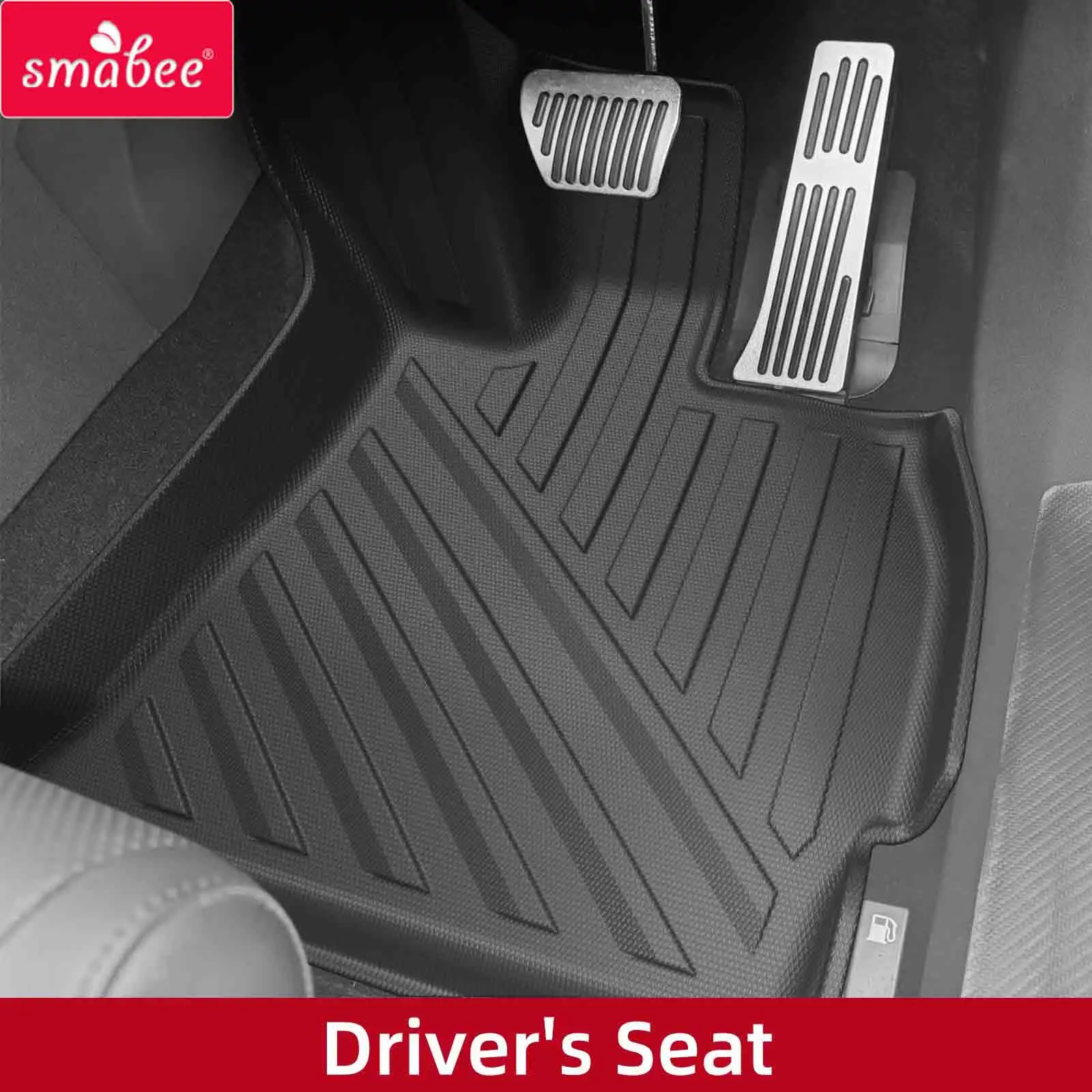 Smabee Right Drive for Omoda C5/Chery C5 (Fuel Version) RHD 2023-2026 Car Floor Mats Trunk Pad TPE 3D Foot Pad All Weather Black