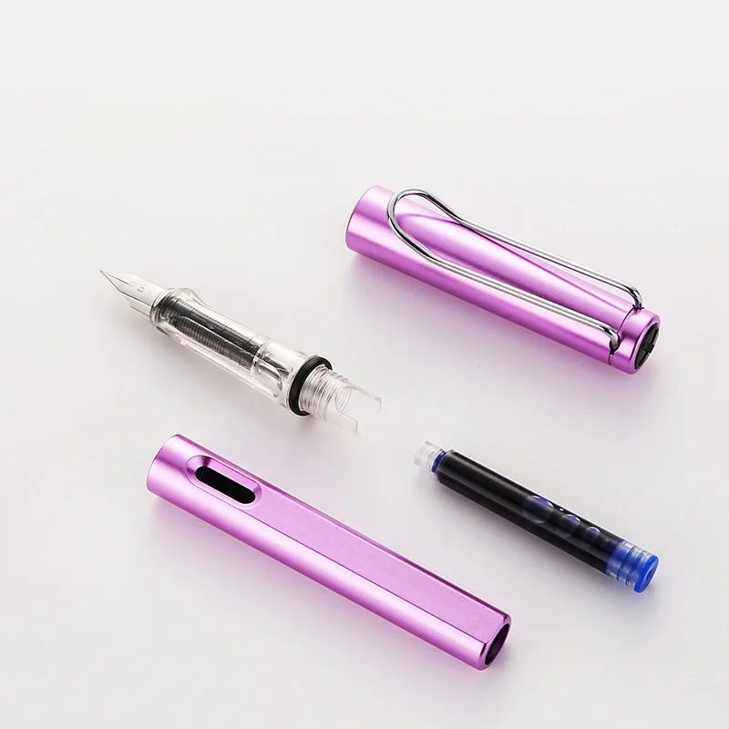 Wholesale Cheap Replaceable Ink Sac Plastic Pen EF Nib Hot Erasable Students Training Fountain Calligraphy Pen With Custom Logo