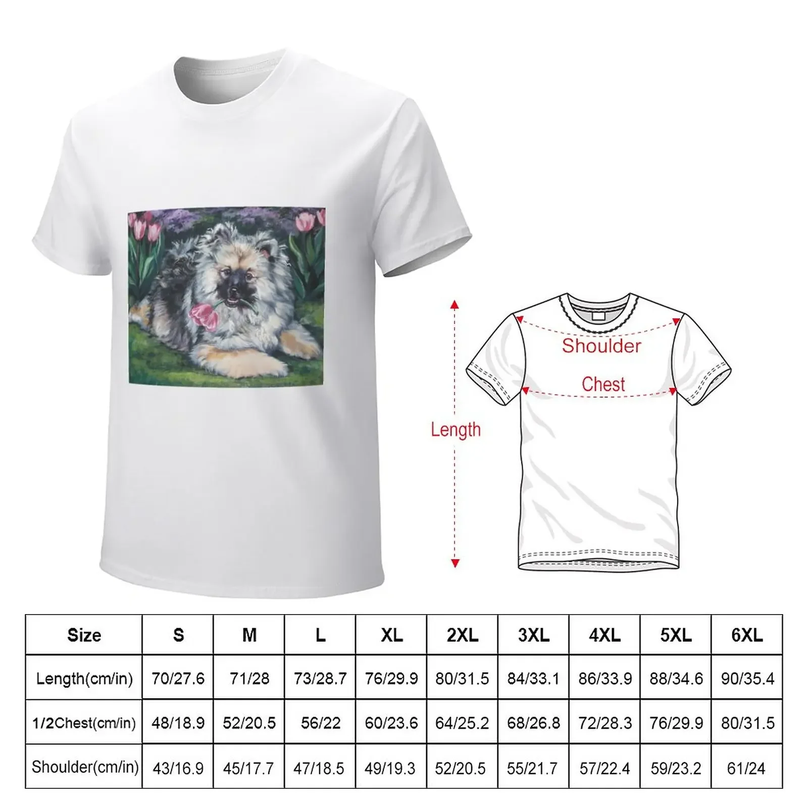 Keeshond Fine Art Painting T-Shirt new edition tees quick drying men workout shirt anime quick-drying tops mens plain t shirts