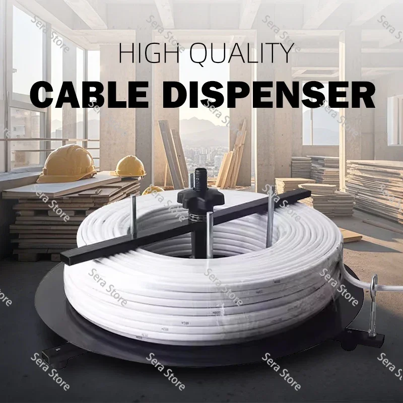 BV Wire 1 Layer Dispenser Rack Electrician Cable Discharge Tray Stand Cables Organizational Tool Rotary Wires Feeder Tools