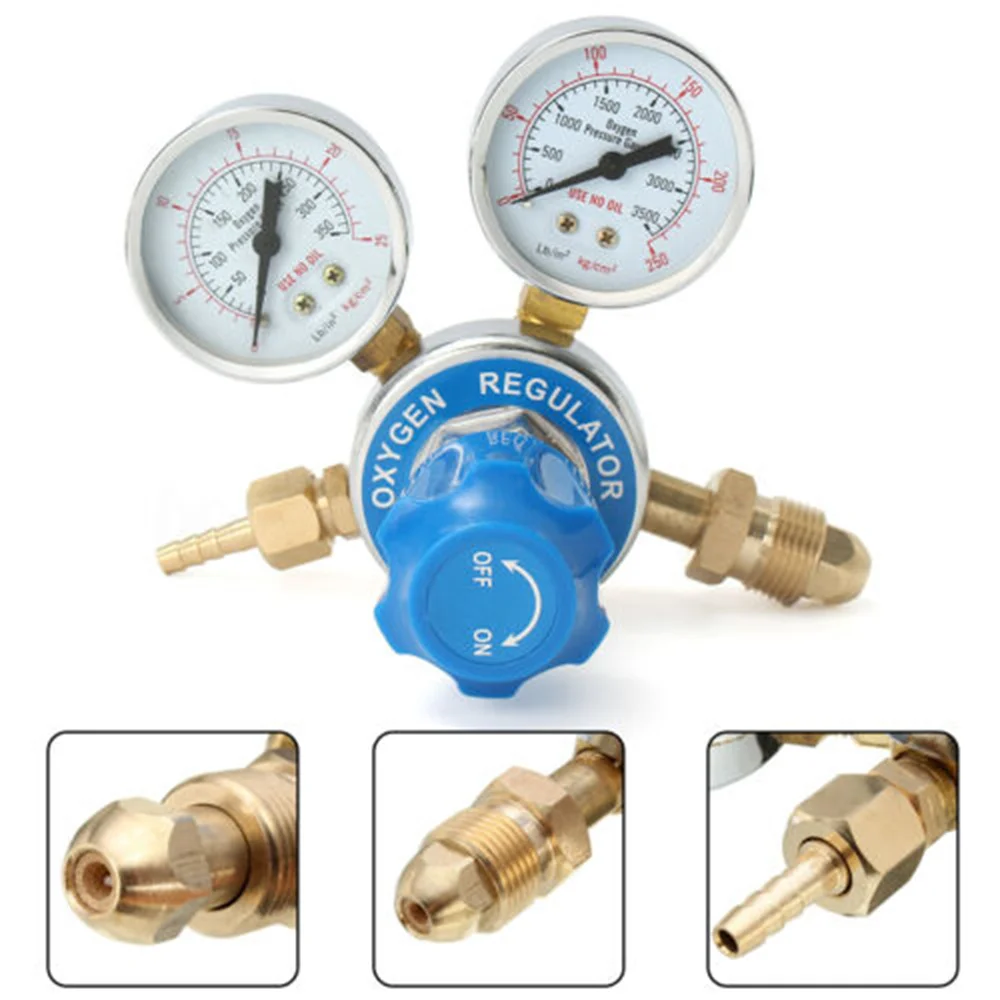 Oxy Oxygen Gas Welding Welder Regulator Pressure Gauge Victor Type Oxygen Meter Acetylene Meter Set Pressure Reducer HM-OXY-012