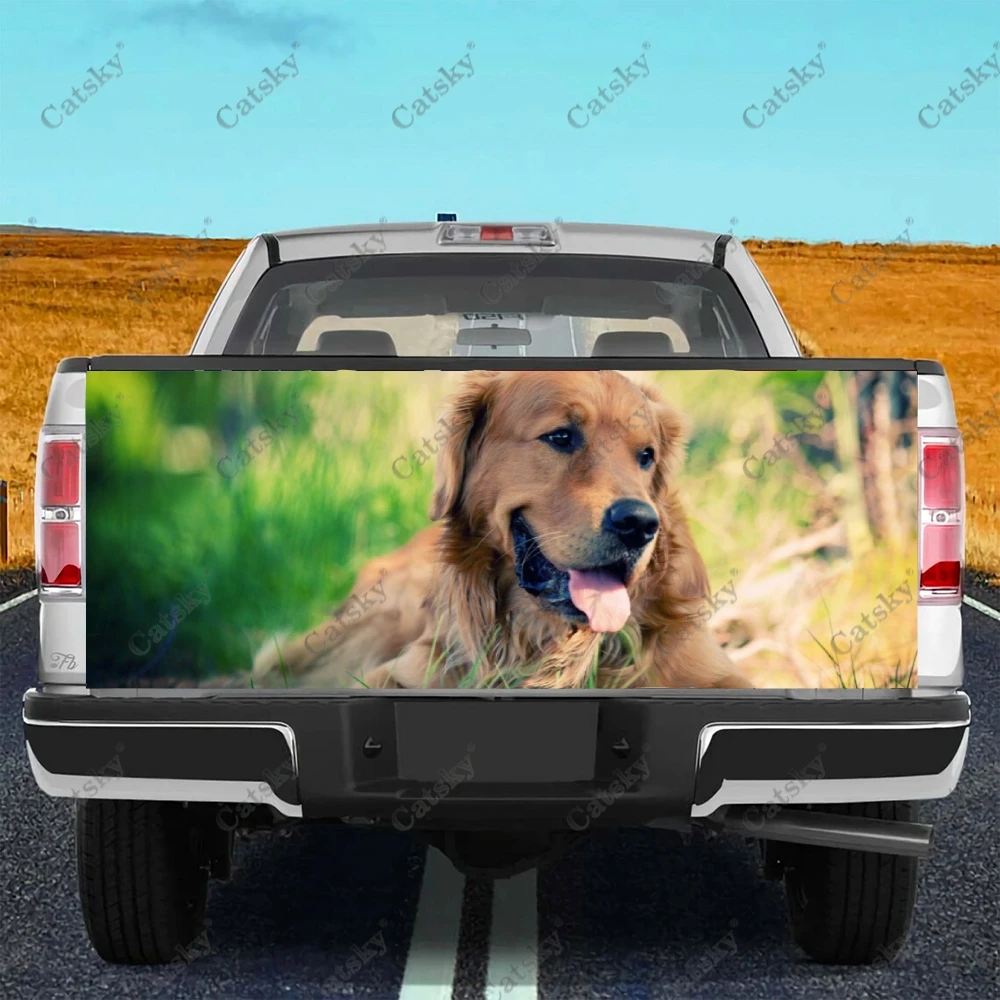 

labrador dog animal car sticker truck rear tail modification custom suitable for SUV car truck packaging sticker decal