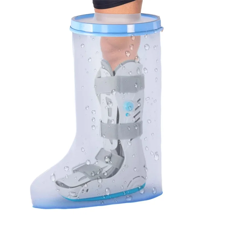 KYCOR-Coperchio impermeabile per gamba extra larga per doccia con fondo antiscivolo per protezione per fusione delle gambe per ferite chirurgiche delle gambe