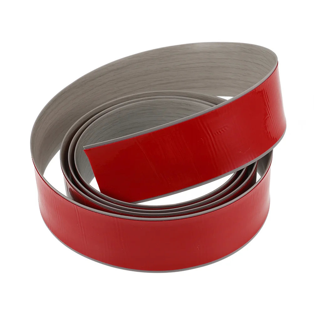 Selbstklebender Bodenübergangsstreifen, 2 m, graue Holzmaserung für Tür, Teppich bis Fliesen, Laminat, Kantenverkleidung, PVC-Gummi-Trennspalt