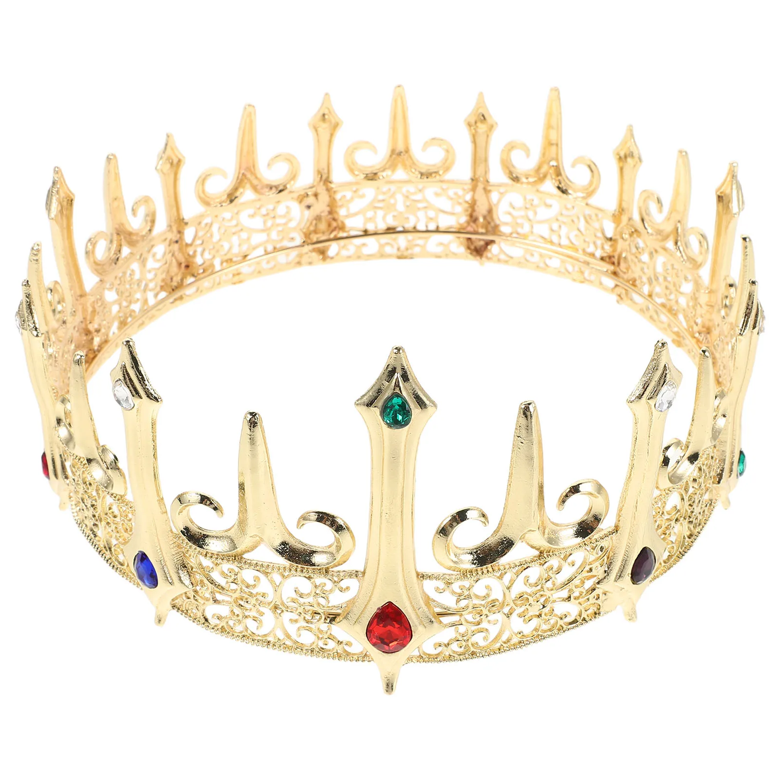 

Gothic Crown Jewelry Medieval Cosplay Accessories for Adults Aldult Golden Alloy