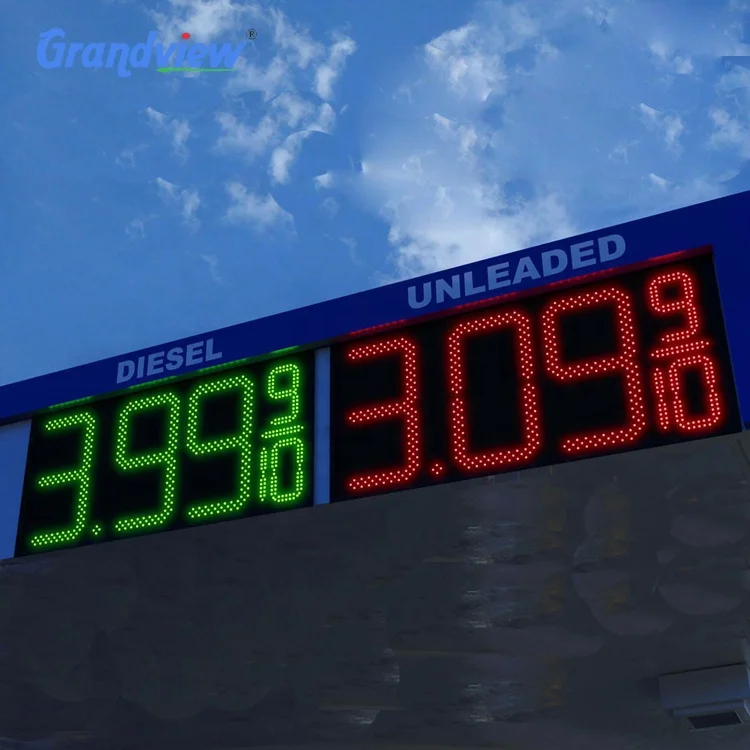 

Manufacturer 7 Segments LED Display Remote Control Led Digital Gas Price Sign For Petrol Station Gas Price Display 6~64 Inch