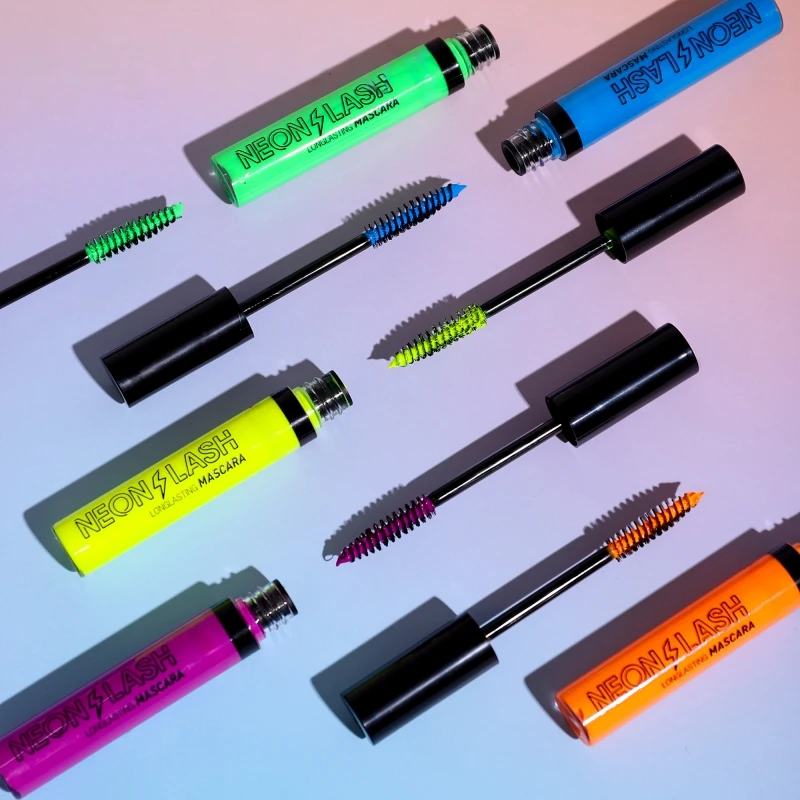 Fluorescent Mascara Lengthening for Eyelash Extension Eye Makeup Party Colorful Lashes Long Lasting Waterproof Luminous Mascara