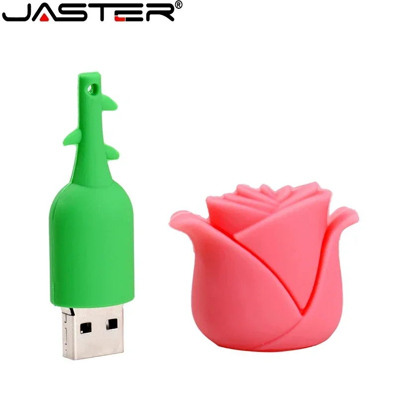 Jaster Pen Drive Cartoon Rode Roos 16 Gb 32 Bloem Usb Flash Drive Memory Stick Pendrive