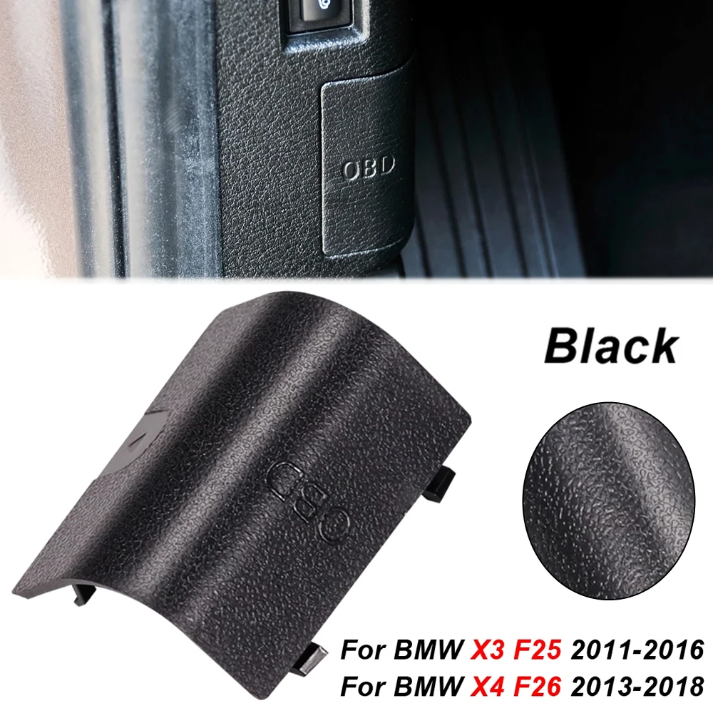 For BMW F25 X3 F26 X4 Protective OBD Plug Cover Kick Panel Trim Cap Shell Casing Diagnostic 51439190686 51437243111