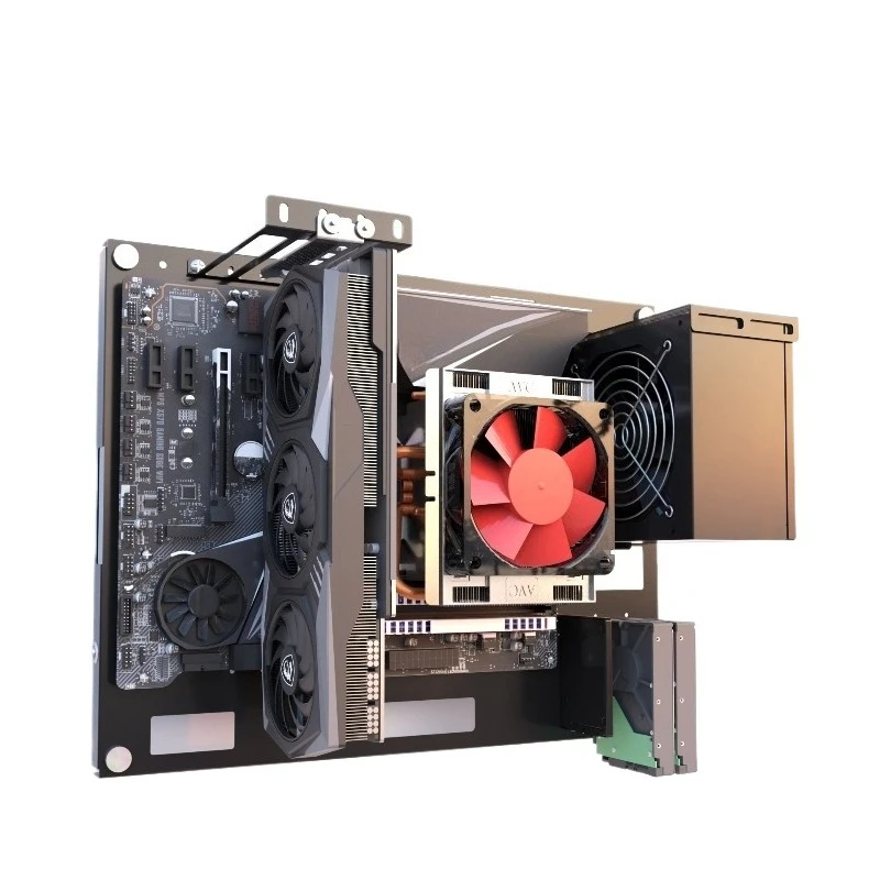 Open, wall-mounted chassis, upper wall-mounted hole board main board bracket test platform, ATX MATX support