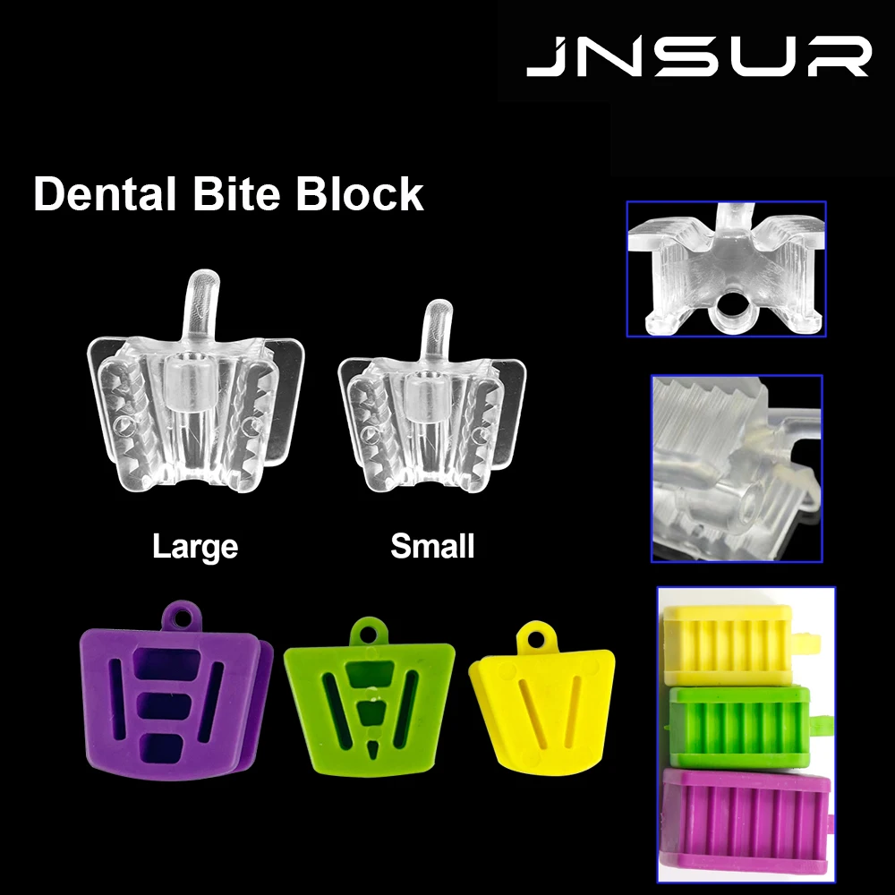 JNSUR Dental Bite Block Dental Silicone Mouth Support Saliva Spray Nozzle Bite Pad Cheek Retraction Device Dentist Material Tool