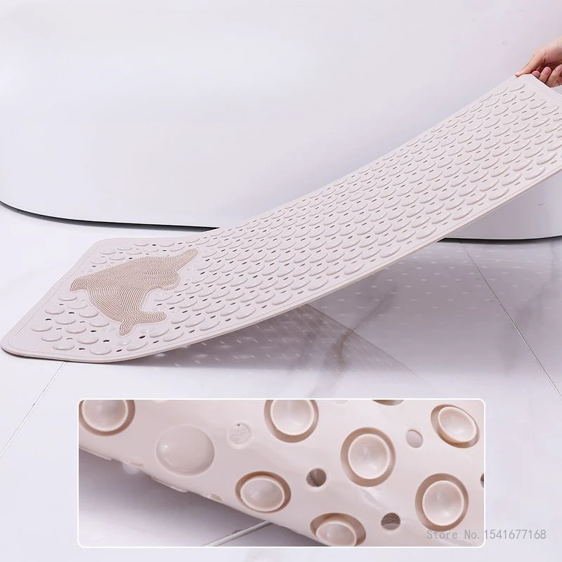 Massage Dolphin Shaped Foot Mat, Shower Room Pregnant Women Anti Drop Waterproof Suction Cup Bathroom Specific Anti Slip Mat 1Pc