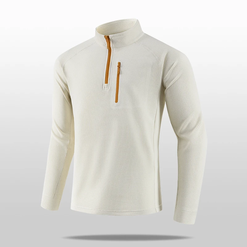 High - Elastic Waffle Fabric: High - Density Warmth & Skin - Friendly Softness for Winter Men's Outdoor, Camping, Sports