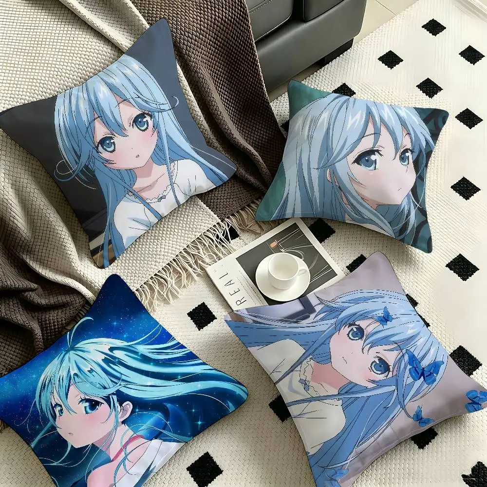 1pc Ground Control To Psychoelectric Girl Pillow Case Fashion Square Pillowcase Bedroom Sofa Room Ins Decoration Leisure