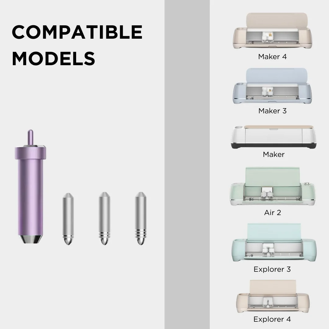 

A Set Of Versatile foil transfer tool kit for process slicers Maker & Explore - Includes 3 tips and housing