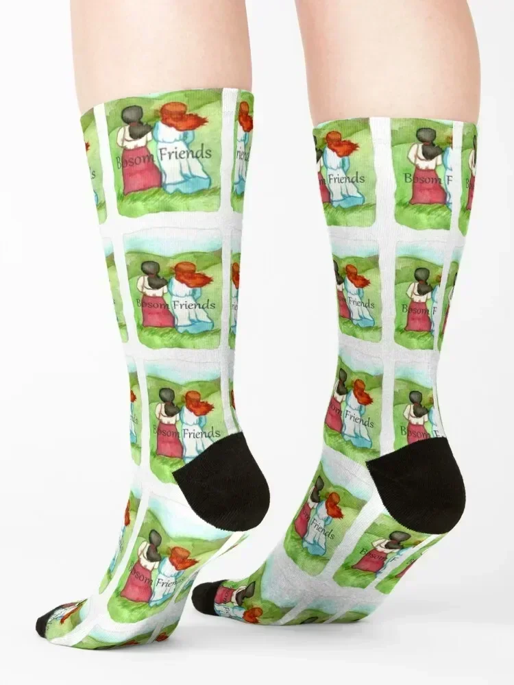 Bosom Friends Anne of Green Gables 양말 여름 스타킹 남성 맞춤형 스포츠 남성 양말 여성용