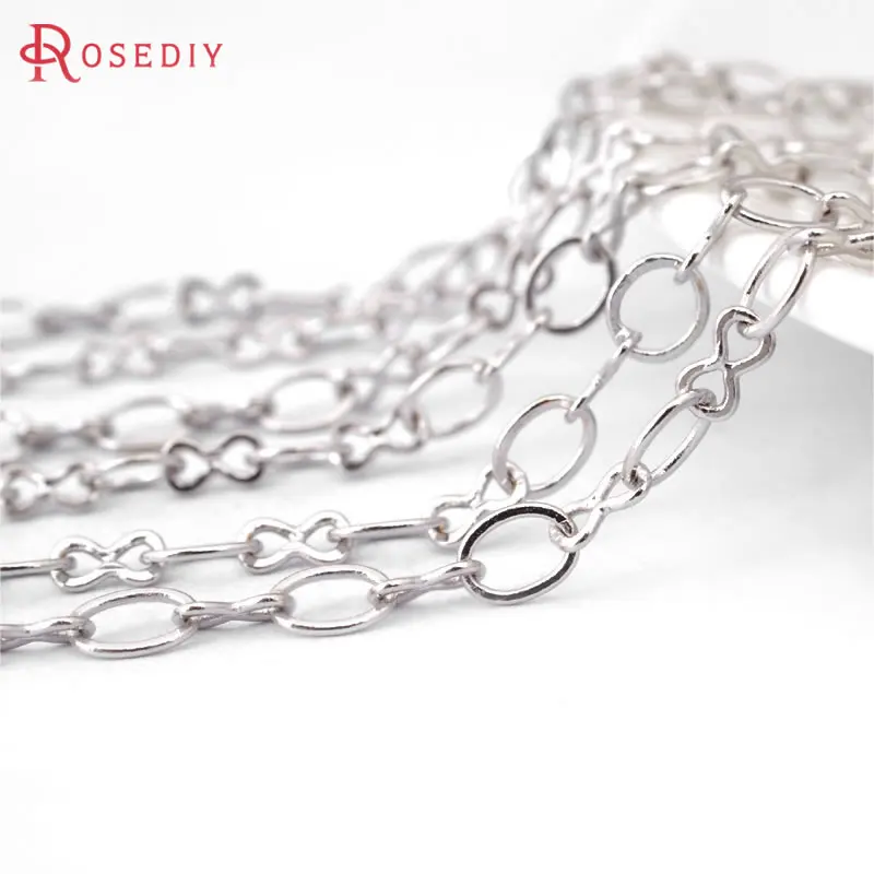 5 Meters Imitation Rhodium Color Copper Special Chain Diy Accessories Jewellery Making Materials Rosediy official-website