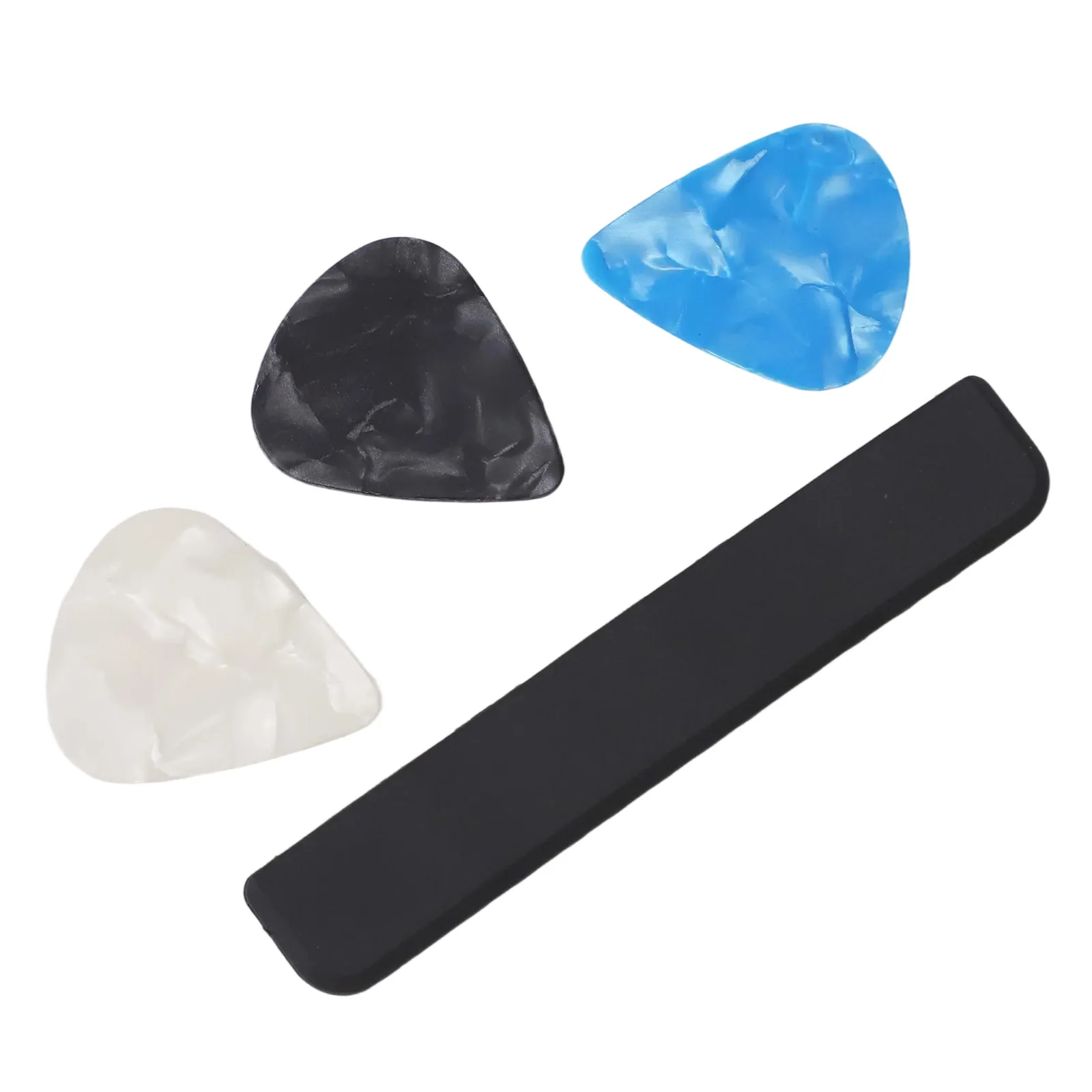 Anti-slip Plectrum Holder Guitar Pick Box Black Anti-slip Teeth Grip Compatible With Paddle Thicknesses For Bass