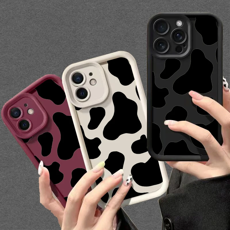 

Artistic Cow Pattern Vivid Pattern Phone Case for iPhone 16 Pro Max 16PRO 16PLUS 16 11 14 Pro 13 12 15 Pro Max Soft Case