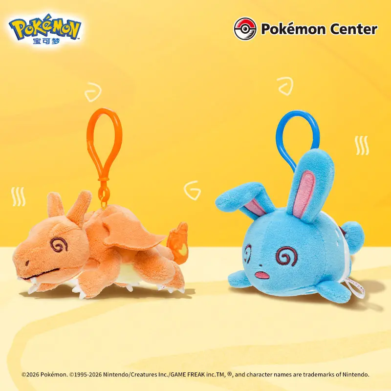 

Оригинальный плюшевый брелок Pokemon Center, серия Exhausted: Чаризард, Азумарилл, Мяускарада, Торнадус. Милый подарок на день рождения или Рождество.