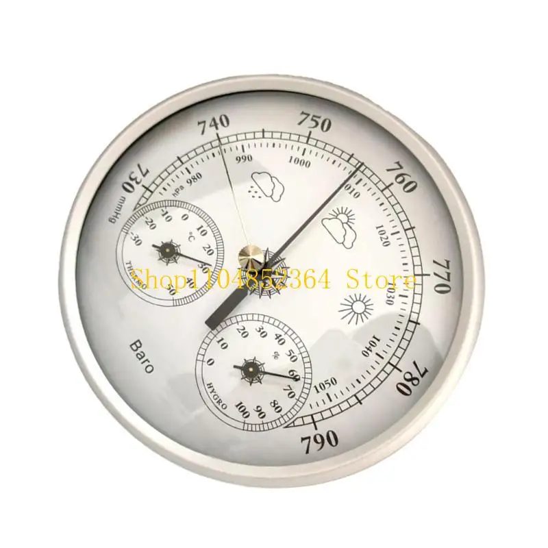 652F Professional Barometer Thermometers Hygrometer Outdoor Meter Atmospheric Pressure Temperature Humidity Detection Meter