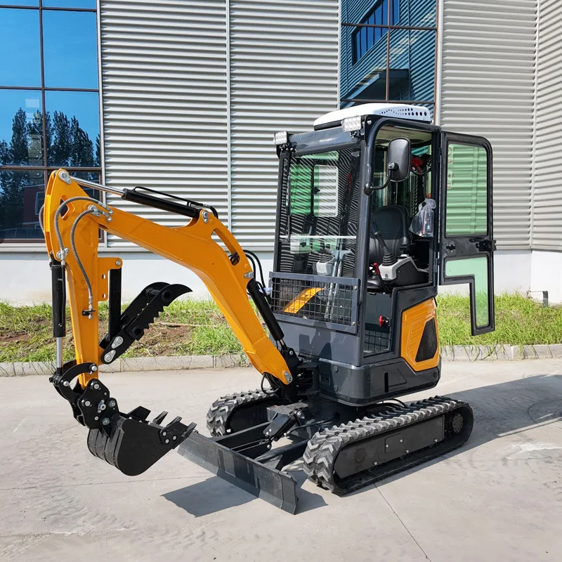 Low Noise Mini Crawler Digger 1.8 Ton, CE Approved Diesel Excavator for Residential Areas and Small Projects