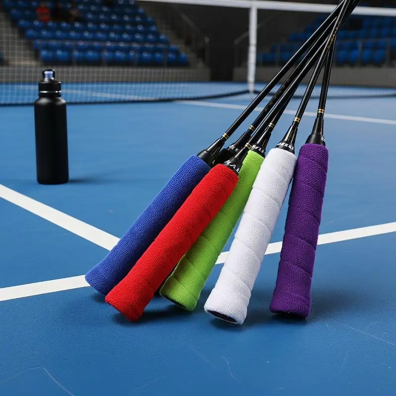 New Anti-slip Sweat-absorbing Badminton Racket Towel Grips 1Pcs Thickened Durable Tape for Daily Casual Badminton Playing