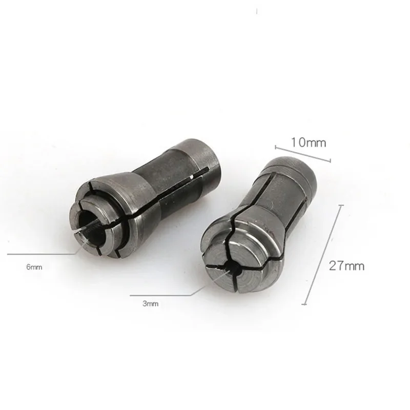 3mm/6mm Collet Chuck Adapter Pneumatic Engraving Trimming Machine Lathe Chuck Clamp Head High Precision Collets