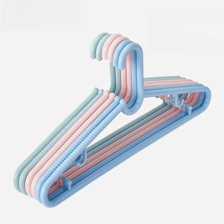 

5PCS Durable Integrated Men Clothes Hanger 46.5cm Super Thick Plastic Hanger For Winter Coats Jackets clothes organizer