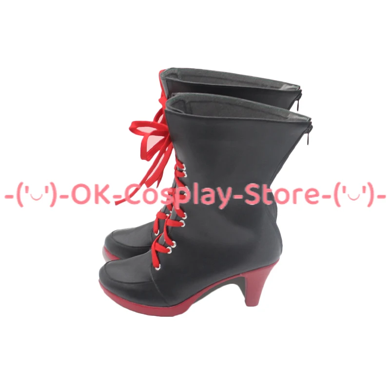 Kosaka Wakamo-Chaussures de Cosplay en Cuir PU, Bottes de Carnaval d'Halloween sur Mesure