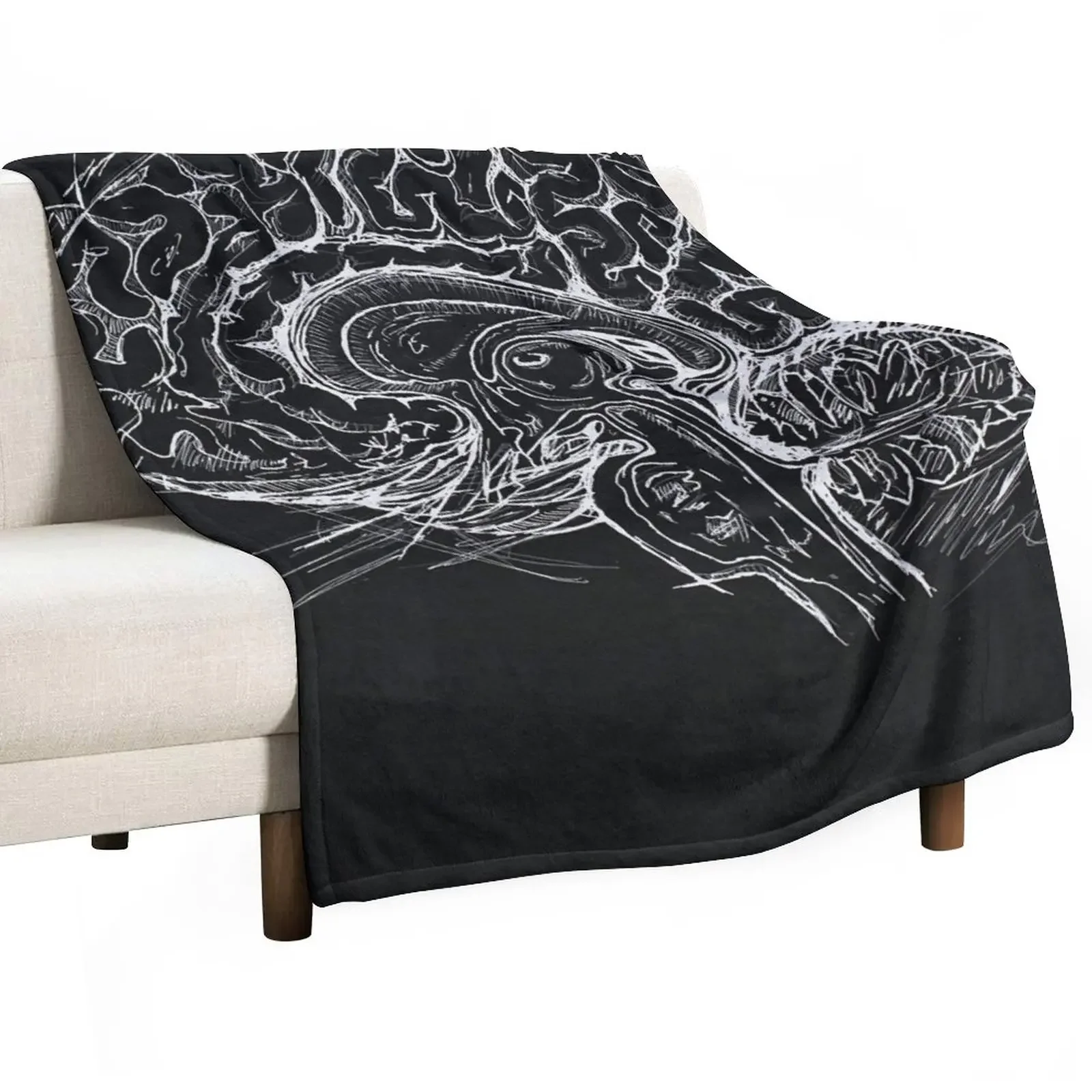 

Brain Throw Blanket Moving Luxury Designer Single Retros Blankets