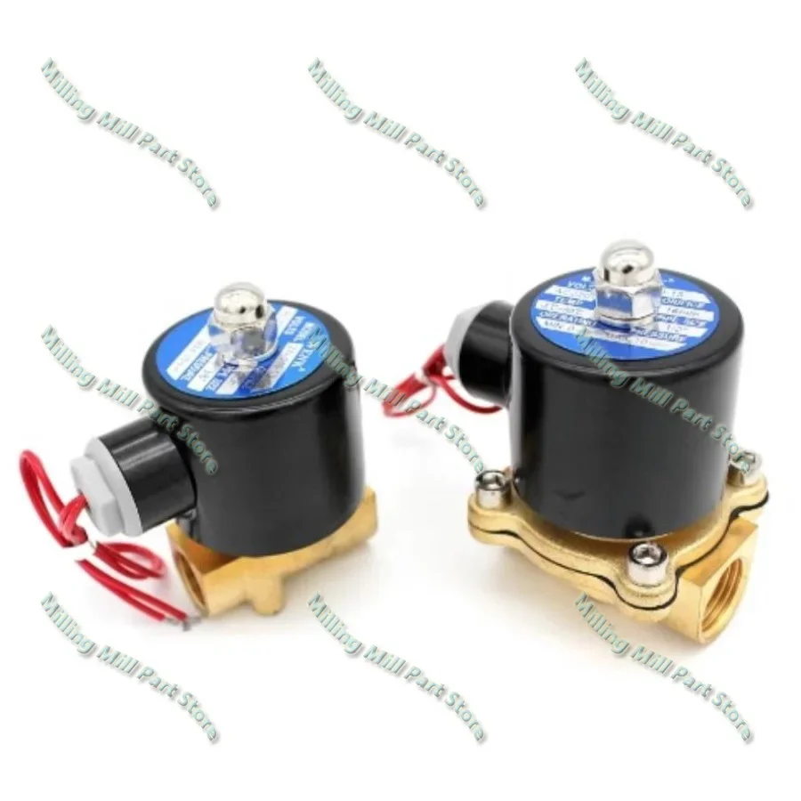 วาล์วน้ำไฟฟ้าทองเหลือง1/4 ''3/8'1/2'3/4 "1" DC12V DC24V AC220V 110V ปกติปิดวาล์วน้ำสำหรับอากาศน้ำมันน้ำ