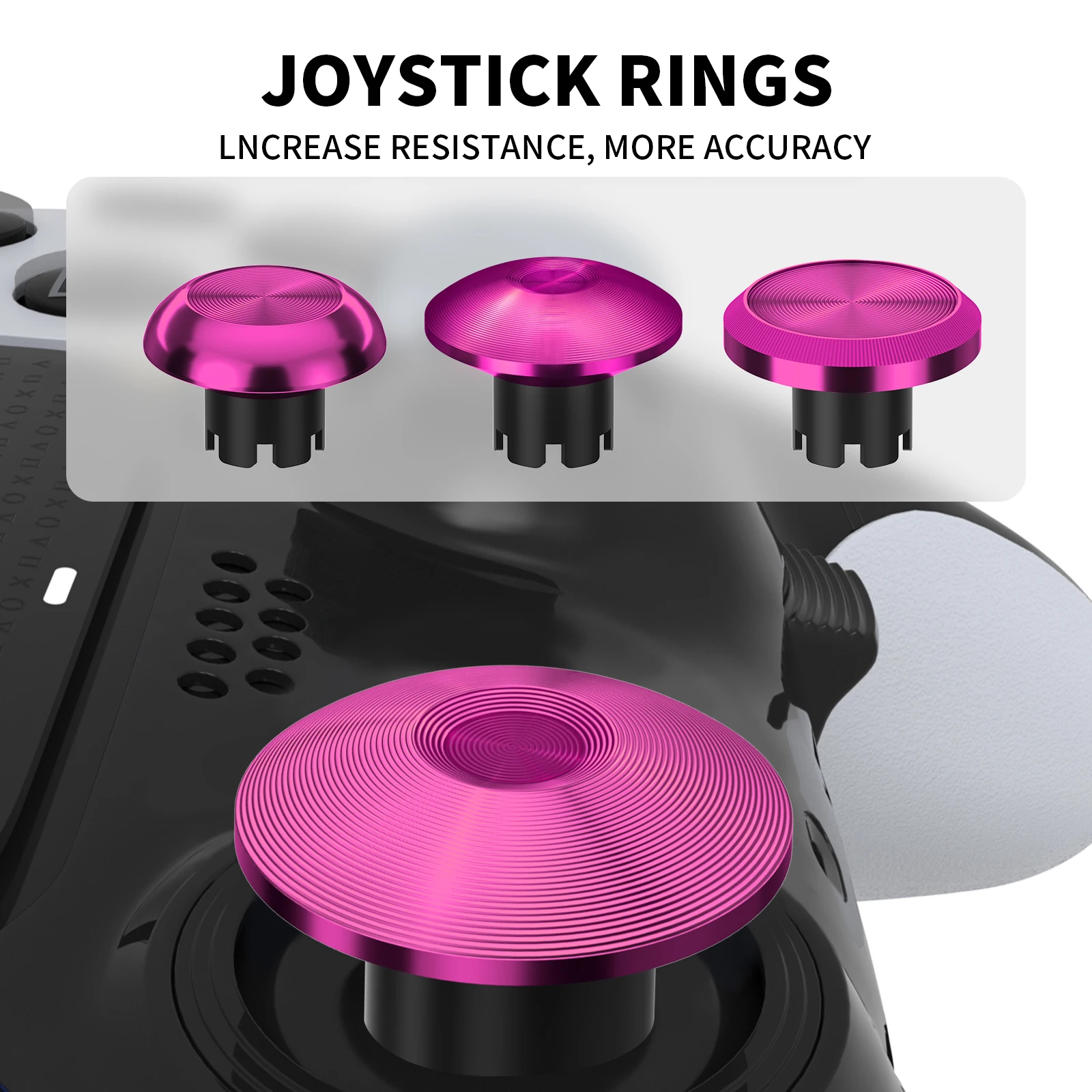 Metalowe nakładki na joysticki 10 w 1 do kontrolera PS5 Edge 6 wymiennych drążków 4 metalowych przycisków spustowych tylnego łopatki