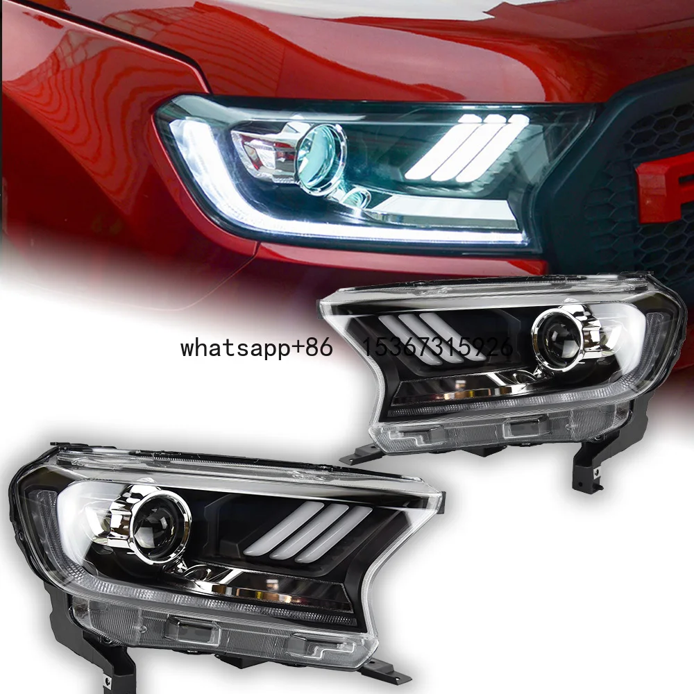 

Car Lights for Ford Ranger Headlight Projector Lens 2015 Everest Dynamic Signal Head Lamp F-100 Endeavor LED Headlights Drl Auto