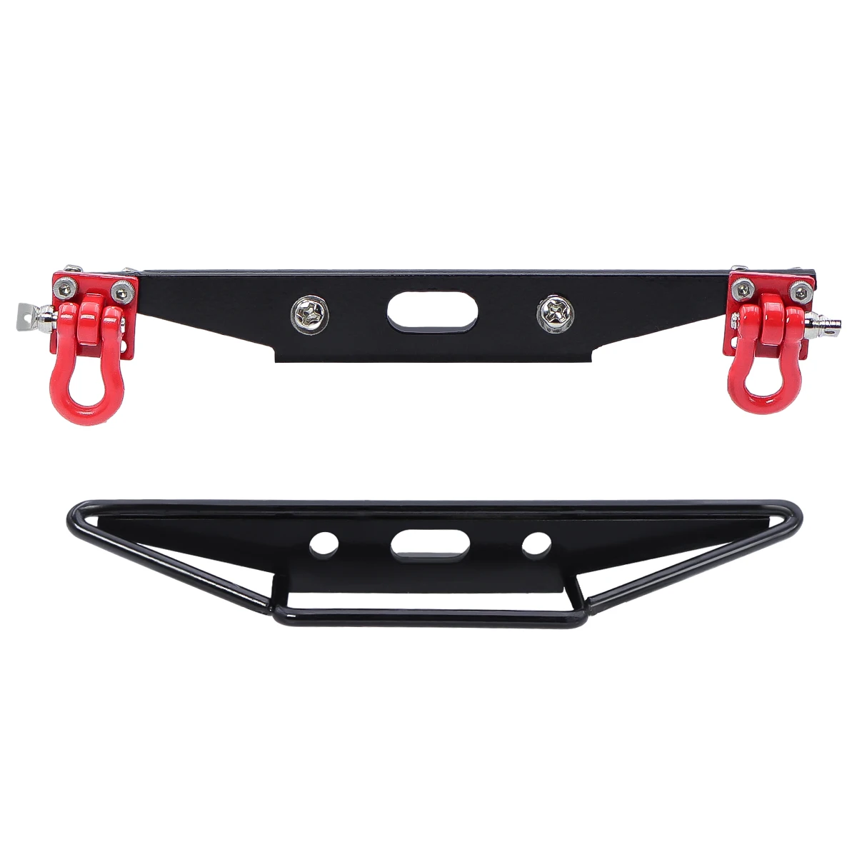 Metal Rear Bumper With Tow Hook For MN D90 D91 D99S MN90 MN99S 1/12 1/12 Remote Control Car Upgrade Parts