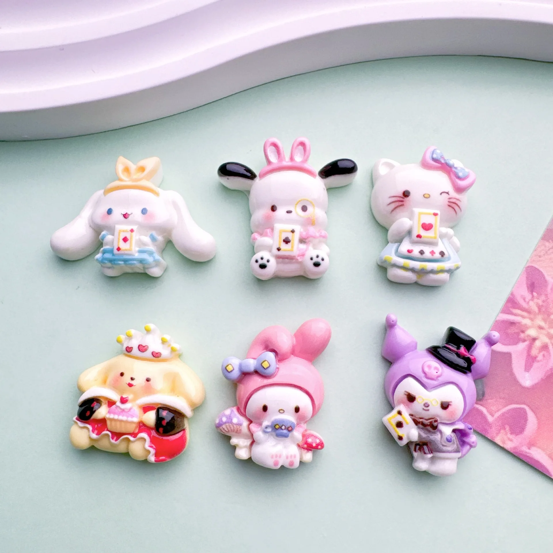 Accesorios de resina de animales de dibujos animados, pegamento cremoso DIY, pinzas para el pelo de dibujos animados, accesorios para hebillas de zapatos, decoración de flores para zapatos