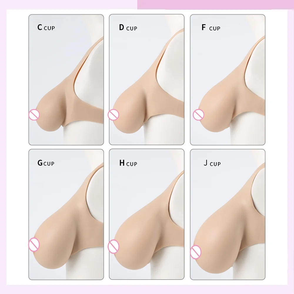 Tgirl Big Breast Bra Design Cospaly Silicone Fake Tits Easy Wear Realistic Breast Form for Drag Queen Crossdresser Transgender