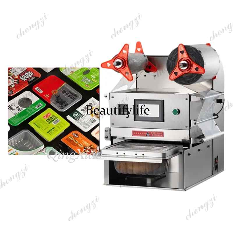 A81 Tabletop Electric Modified Atmosphere Packaging Machine Sealer for Cooked Food, Marinated Meat Packaging Equipment