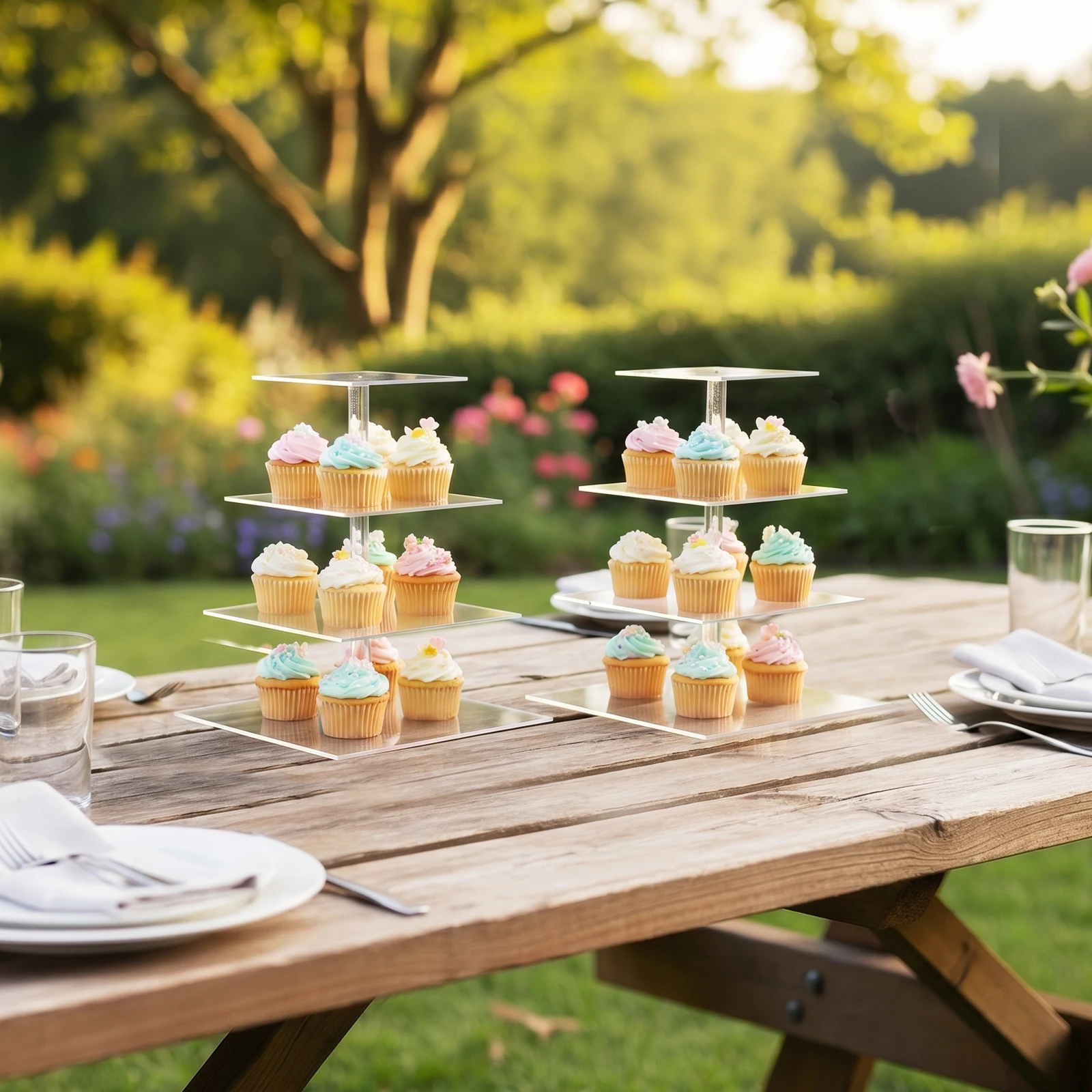 4 Katlı Şeffaf Cupcake Standı, - Cupcake Stand Tier incelemesi ve fiyatı