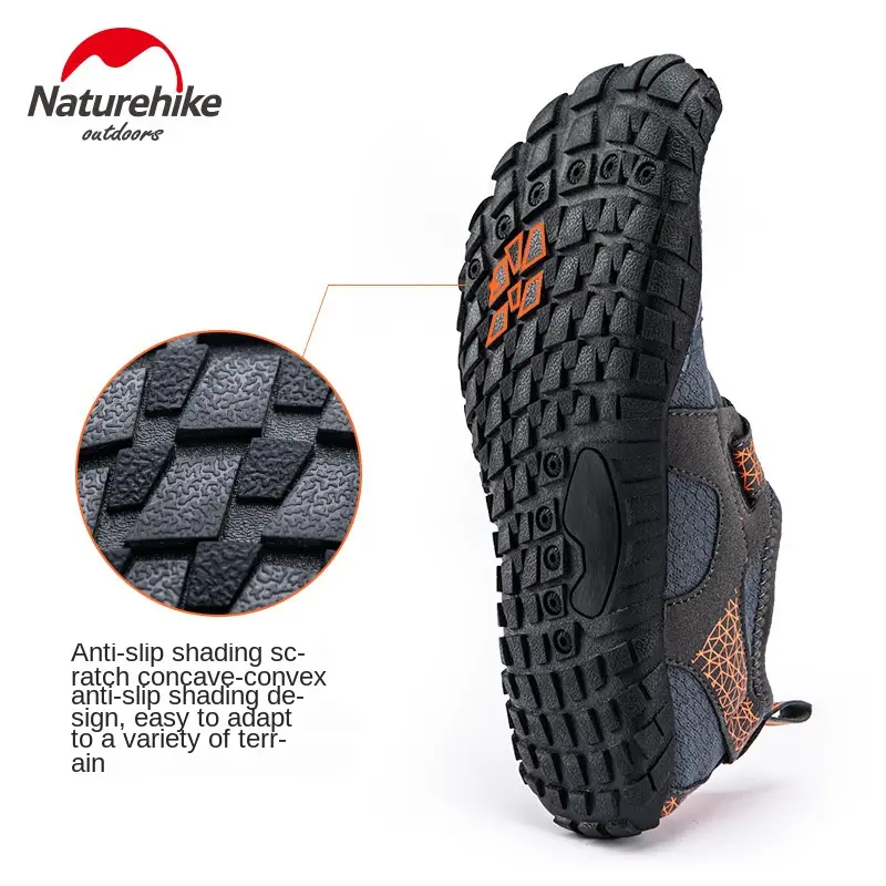 أحذية شاطئ Naturehike مقاومة للانزلاق مع نعل مطاطي سميك ومقاوم للاهتراء، تصميم بفتحات تصريف - 3