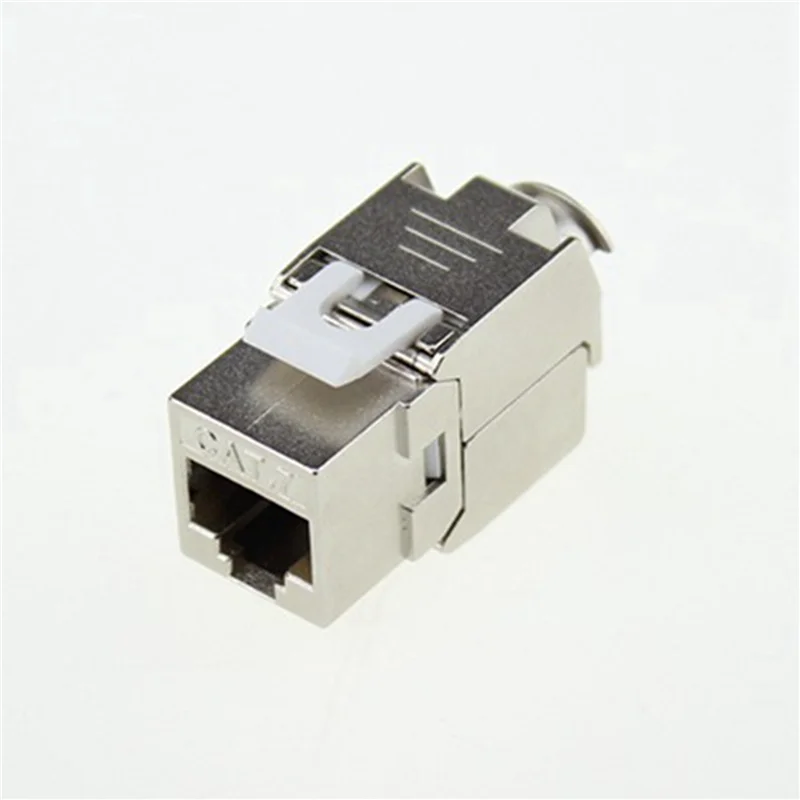Exquisite-10 個ネットワーク RJ45 Cat7 キーストーン ジャック モジュール 360 度完全シールド RJ45 ソケット LSA ツール不要終端