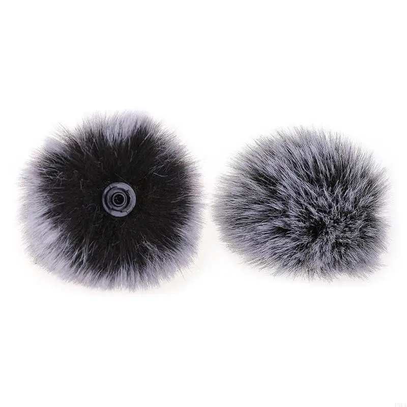 P9FA 1PC Universal Lavalier Microphone Furry Furry Windscreen Fur Windshield Wind Muff