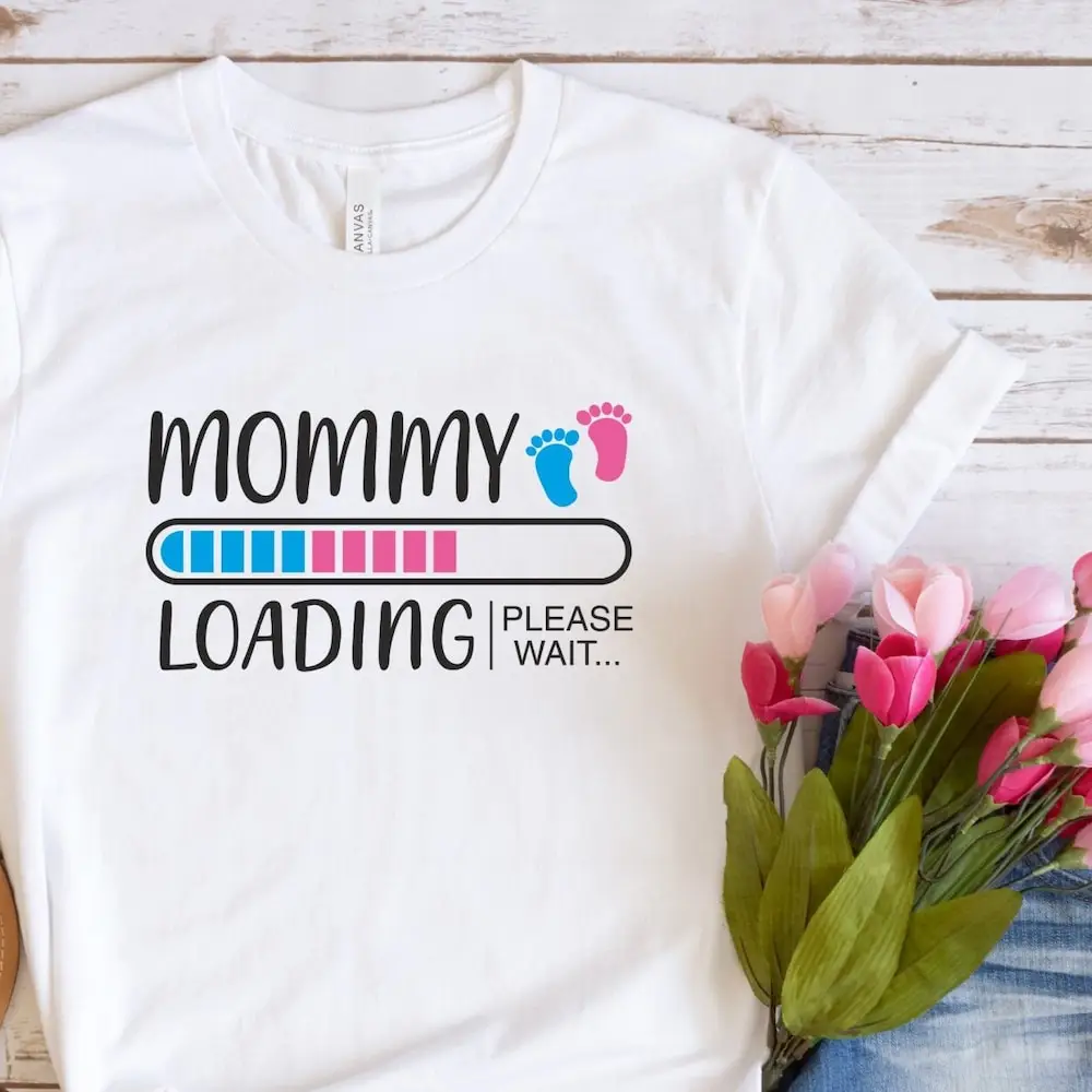 Mommy Loading Please Wait T Shirt Mom Life Mother'S Day Best For Her Sweathirts