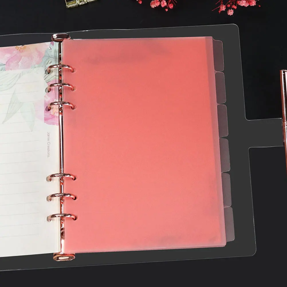 

2Sets Binder Dividers Wear Resistant Colored Index Tabs for Notepad Notebook Report Journal Document Organizer