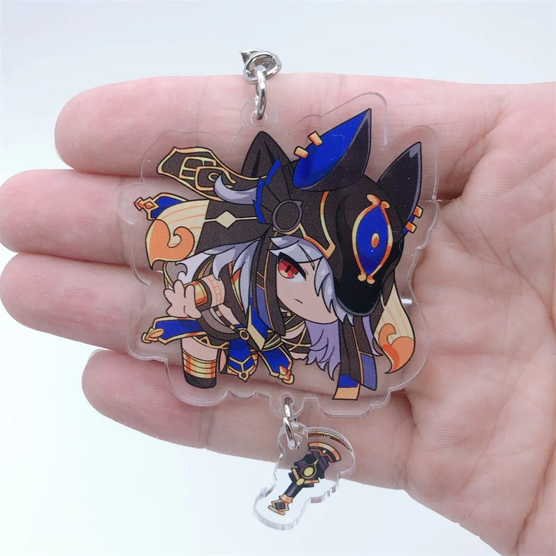 Genshin Impact Anime Chaveiro, Tighnari Dottore, Acessórios Doutor Nahida, Emblema para Mochila, Presente de Natal