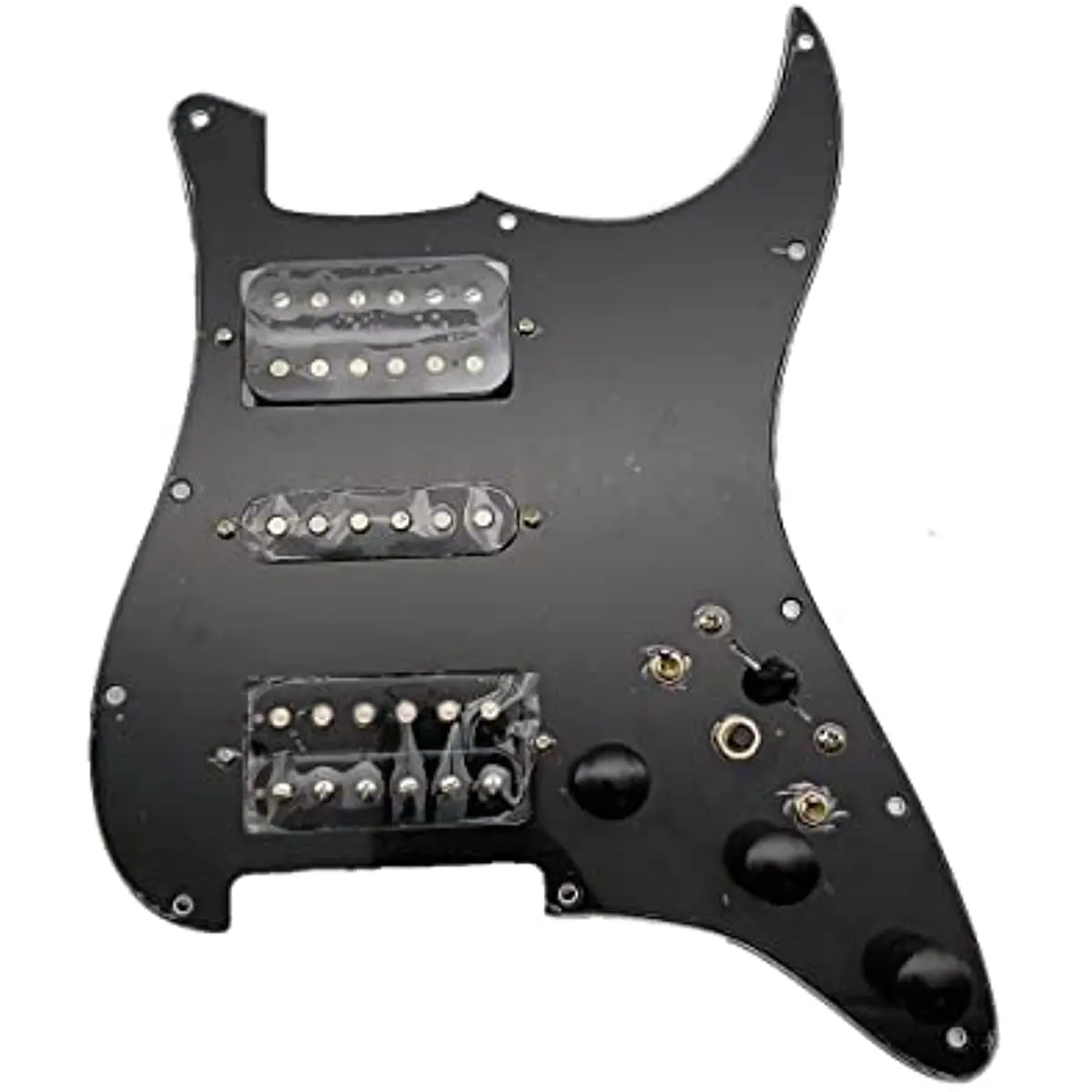 HSH Prewired ST Pickguard Set Copper Shaft Pot Black Alnico 5 Pickups Guitar Accessories Guitar Accessories