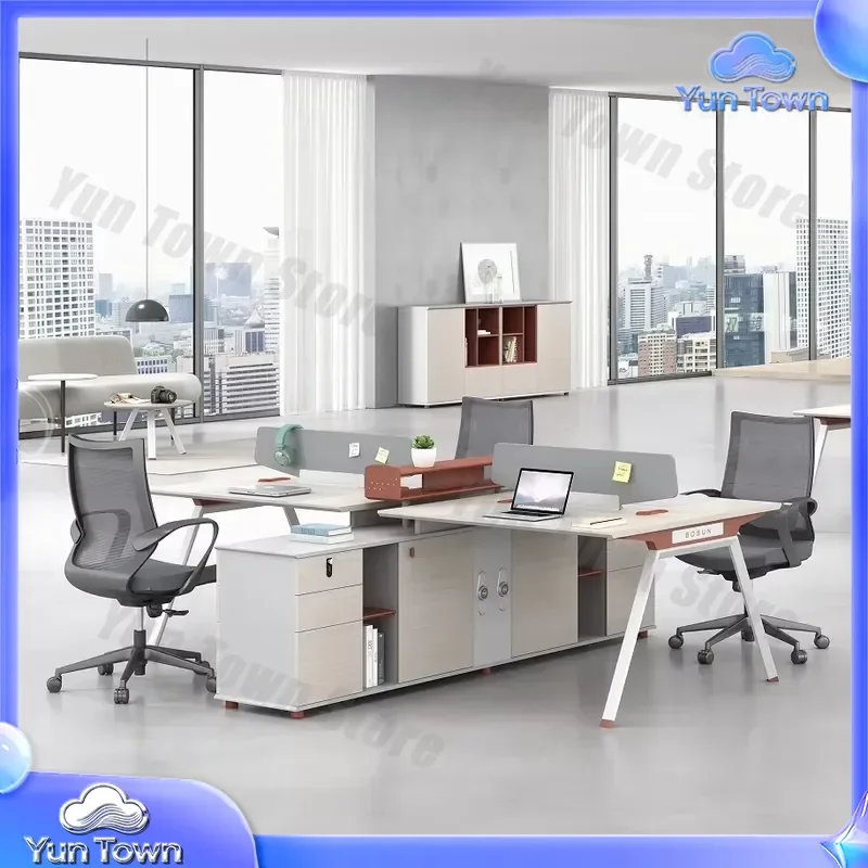 Modular Cubicle Office Workstation Desk for 4 Persons for Modern Office Furniture 2022 2026 Guangdong Production office desk