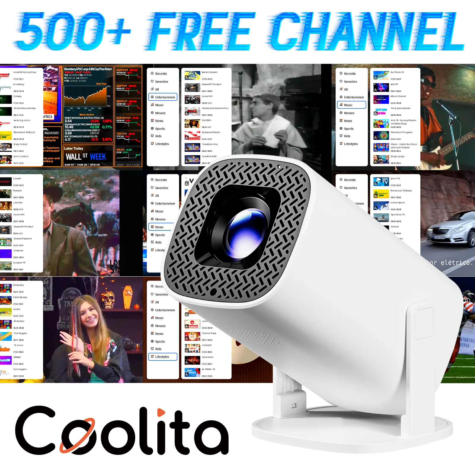 

Интеллектуальный мини-проектор P30PLUS 4K поддерживает 500 + бесплатные живые каналы и поддерживает зеркальные проекторы для домашнего кинотеатра